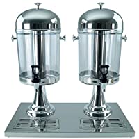 Los mejores  - Dispensador de zumo y bebidas (2 x 8 L- con elemento refrigerante)- color plateado
